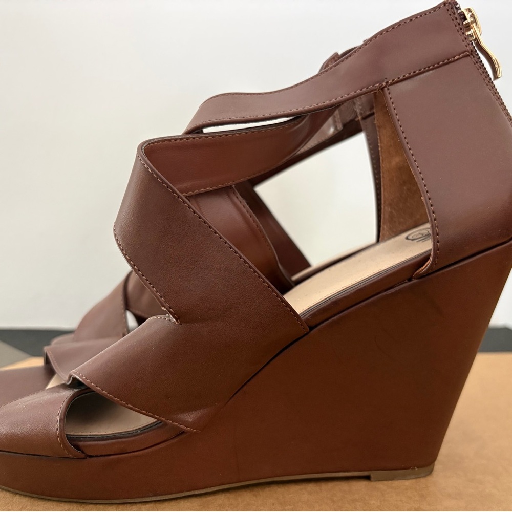 Brown Wedge Sandals